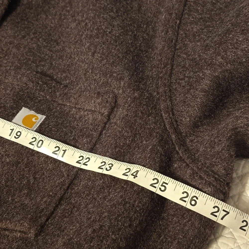 Carhartt Women's Loose Fit Brushed Fleece Shirt Jac - Picture 9 of 10